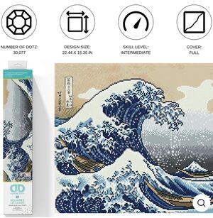 New Diamond Dotz The Great Wave Off Kanagawa Craft Kit